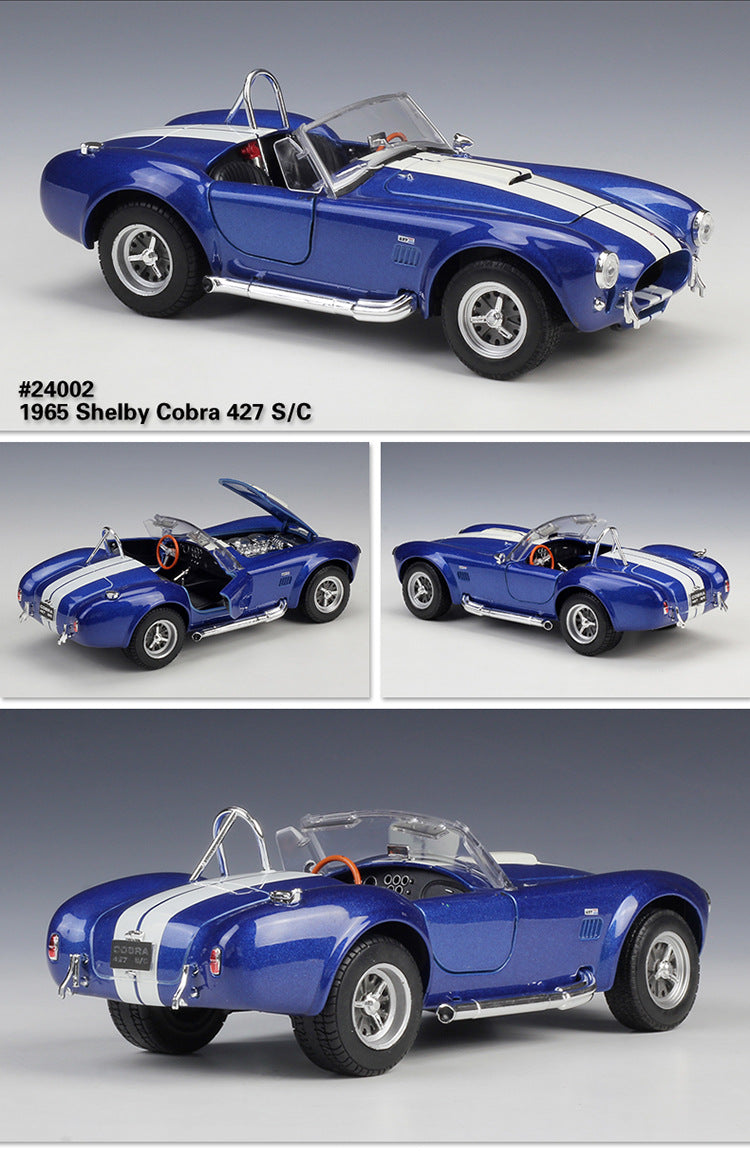 WELLY 1/24 Shelby Cobra 1965 Racing Classic Car Model