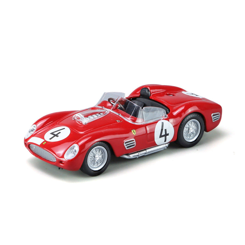 Bburago 1/43 Ferrari Racing Car with acrylic display case Modern Car Model