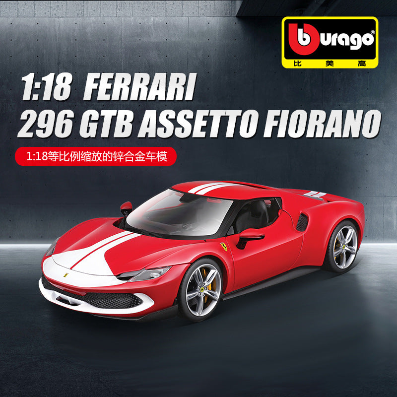 Bburago 1/18 Ferrari 296 GTB Modern Car Model