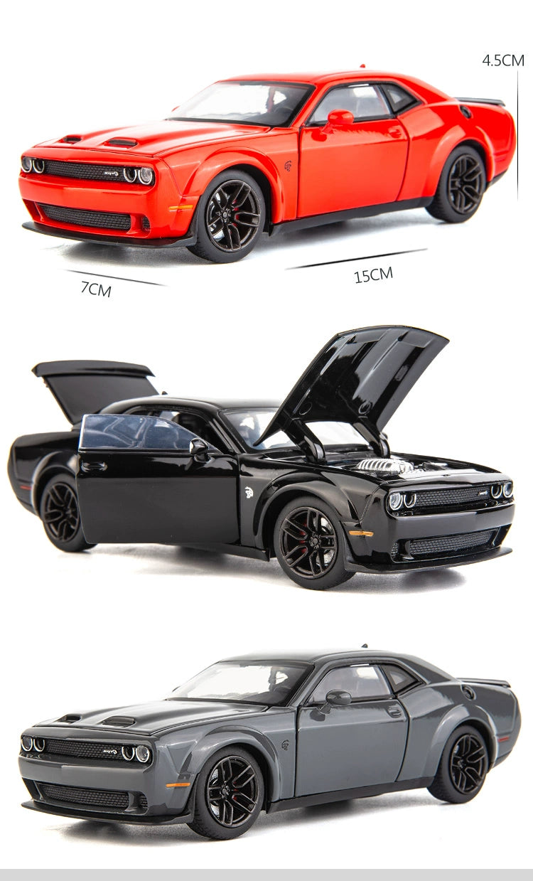 JKM 1/32 Dodge Challenger SRT Modern Car Model