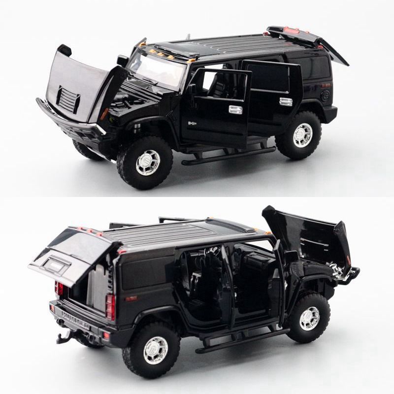 JKM 1/32 Hummer H2 2008 Suv Modern Car Model