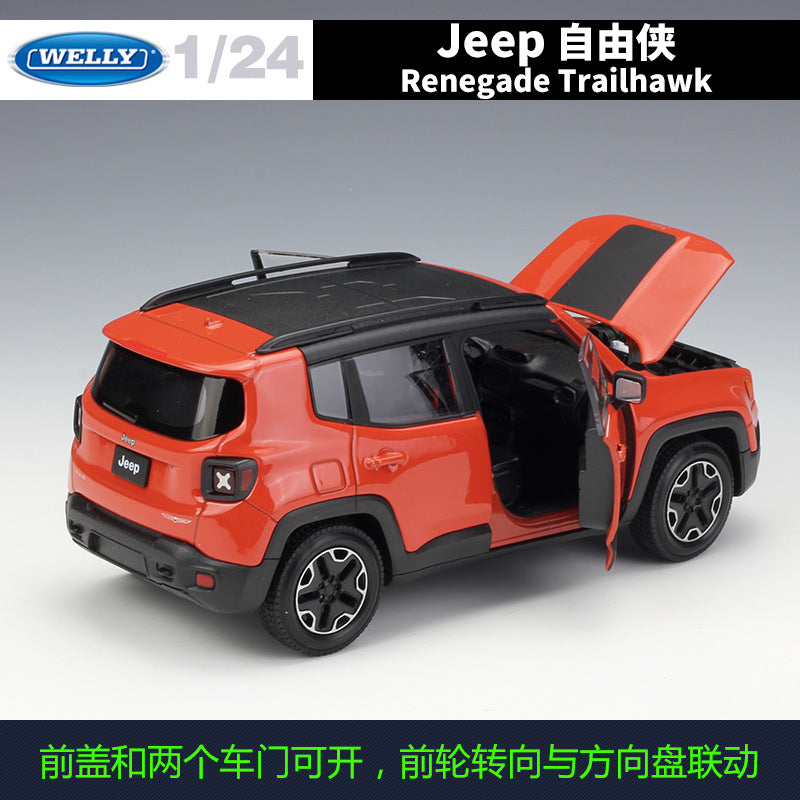 WELLY 1/24 Jeep Renegade Trailhawk SUV Modern Car Model