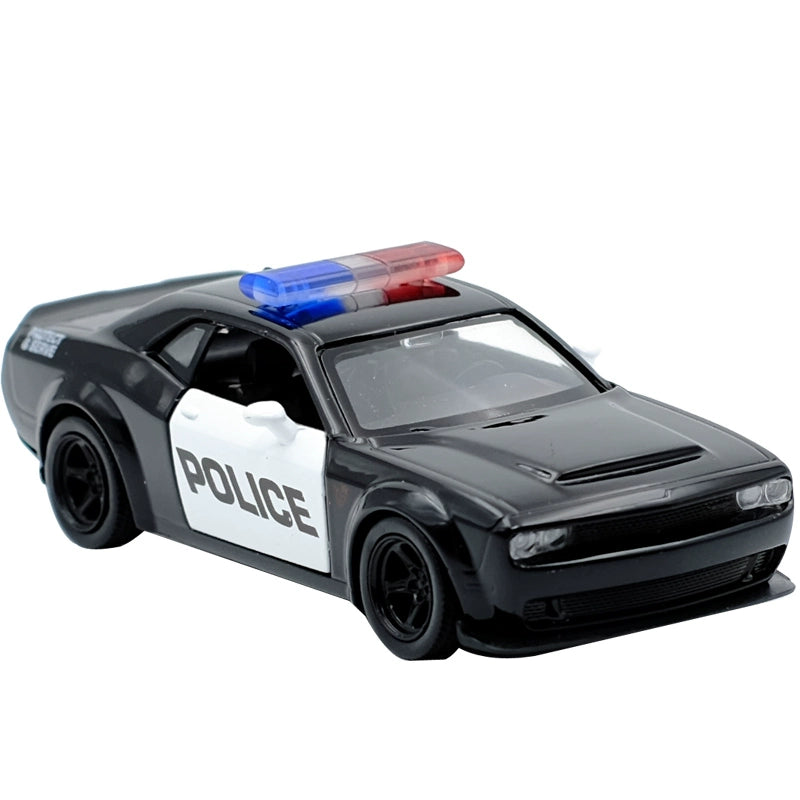 MAKEDA 1/36 Dodge Challenger SRT Demon Police Car Modern Car Model