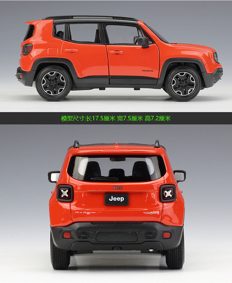 WELLY 1/24 Jeep Renegade Trailhawk SUV Modern Car Model