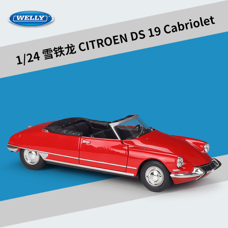 WELLY 1/24 Citroen DS 19 Cabriolet Convertible Classic Car Model