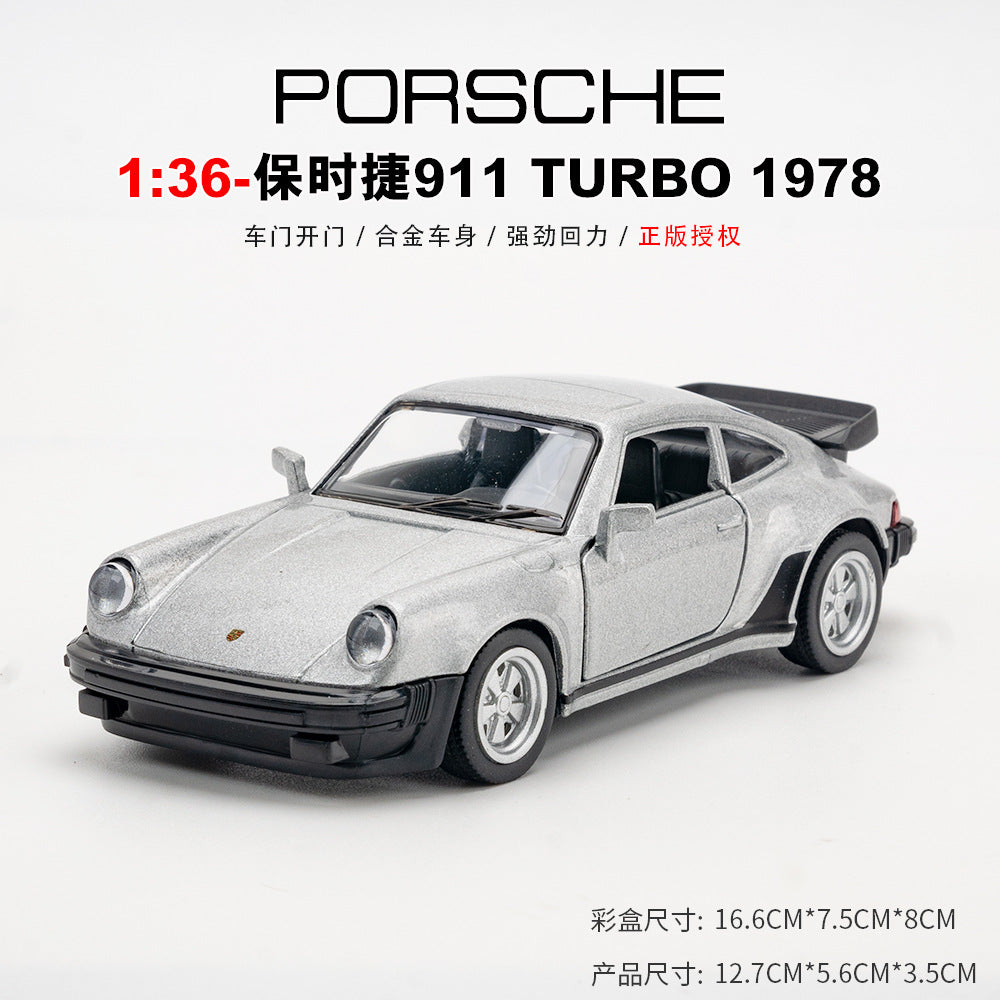 MAKEDA 1/36 Porsche 911 Turbo 1987 Modern Car Model