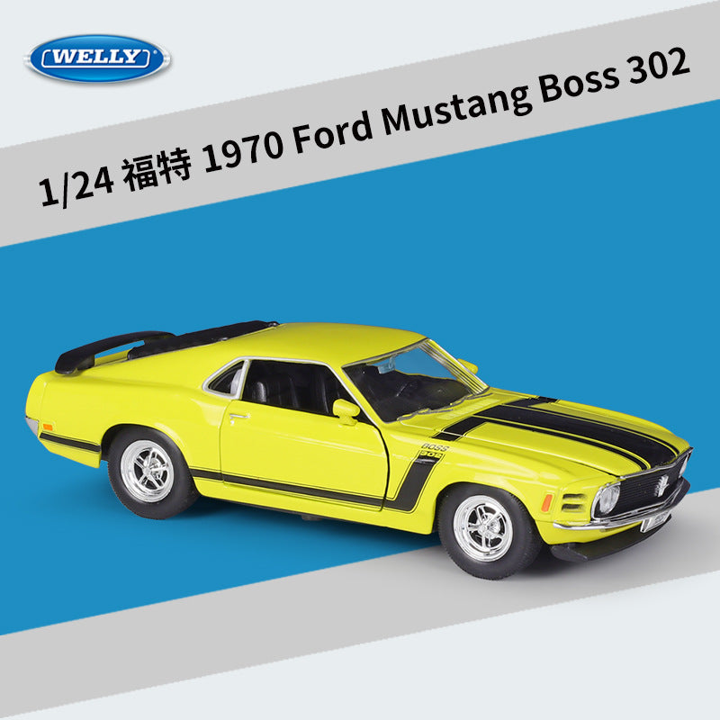 WELLY 1/24 Ford Mustang Boss 302 1970 Boss 429 1969 GT 2015 Car Model