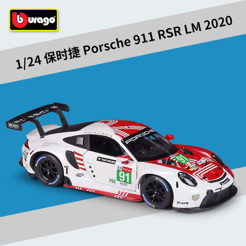 Bburago 1/24 Porsche 911 RSR Dakar Modern Car Model