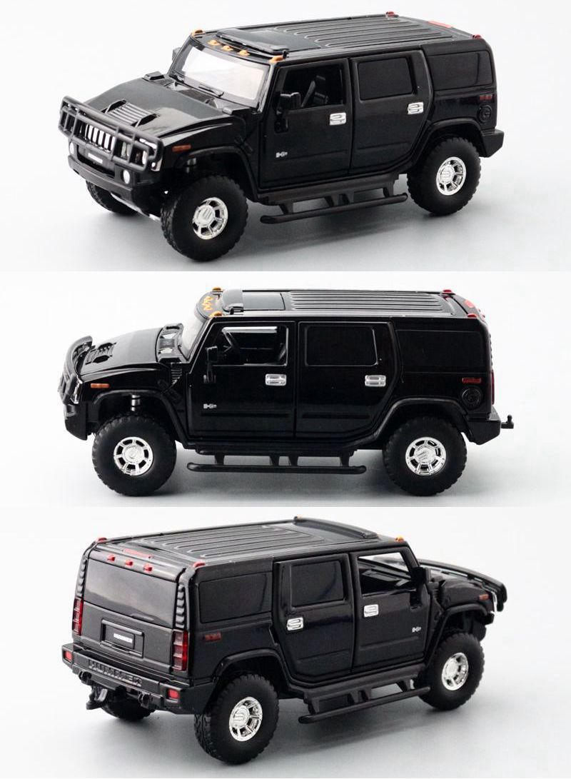 JKM 1/32 Hummer H2 2008 Suv Modern Car Model