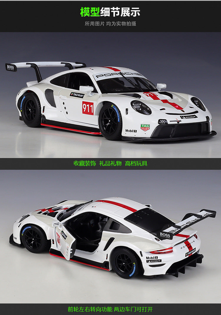 Bburago 1/24 Porsche 911 RSR Dakar Modern Car Model