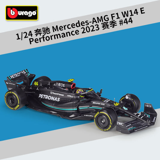 Bburago 1/24 Mercedes-Benz AMG F1 W14 E 2023 with display case Modern Car Model