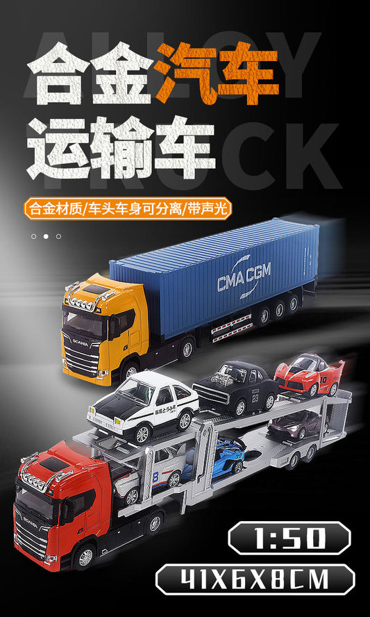 1/50 SCANIA Alloy Large Container Truck Transport Truck Car Model