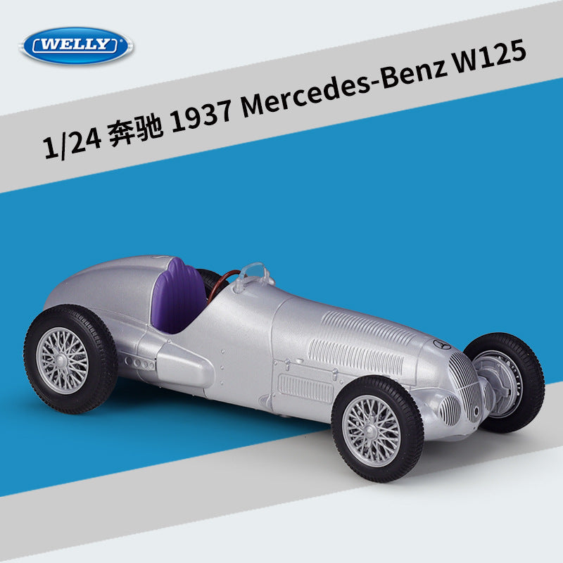 WELLY 1/24 Mercedes-Benz W125 230SL 1963 Classic Car Model