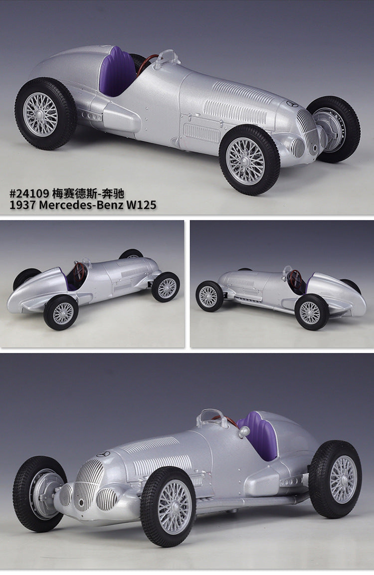 WELLY 1/24 Mercedes-Benz W125 230SL 1963 Classic Car Model