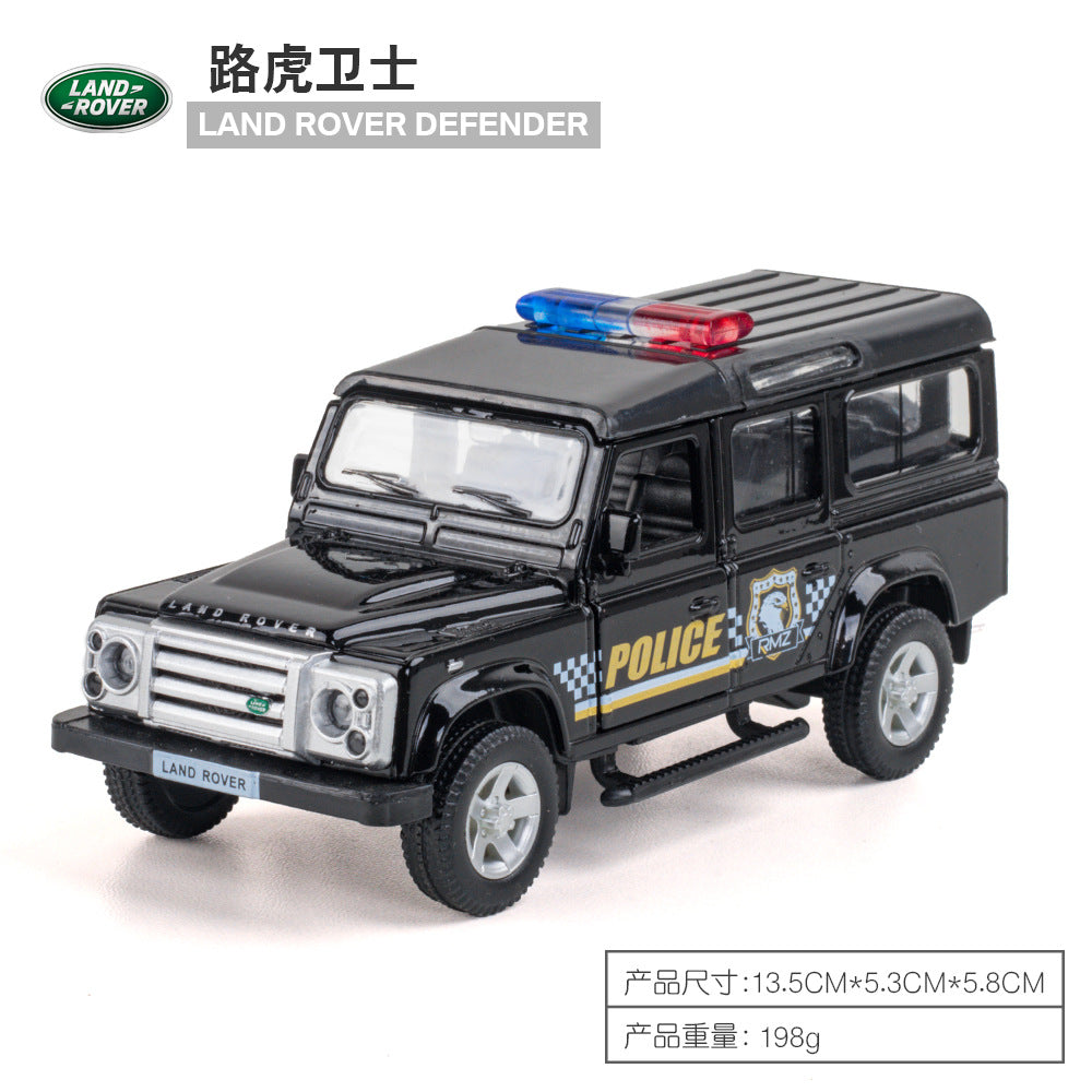 MAKEDA 1/36 Land Rover Defender Police Car Modern Car Model